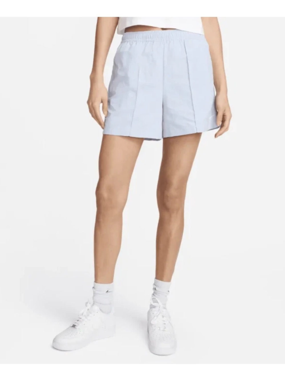 Nike Women's Sportswear Everything Wovens Mid-Rise 5" Shorts Armory Blue Small